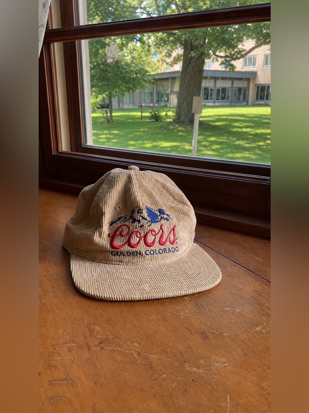 Coors Banquet Golden Colorado Corduroy Snapback Hat Beige